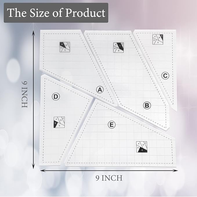 Quilting Rulers and Templates, Quilt Ruler Set Quilting Supplies - Image 2