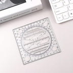 2 Pcs Multifunctional Drawing Ruler, Angle and Circle Maker Drawing Geometric - Image 2
