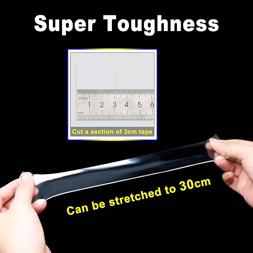 Nano Double Sided Tape Heavy Duty, 16.4FT Multipurpose Strong Mounting Tape - Image 4