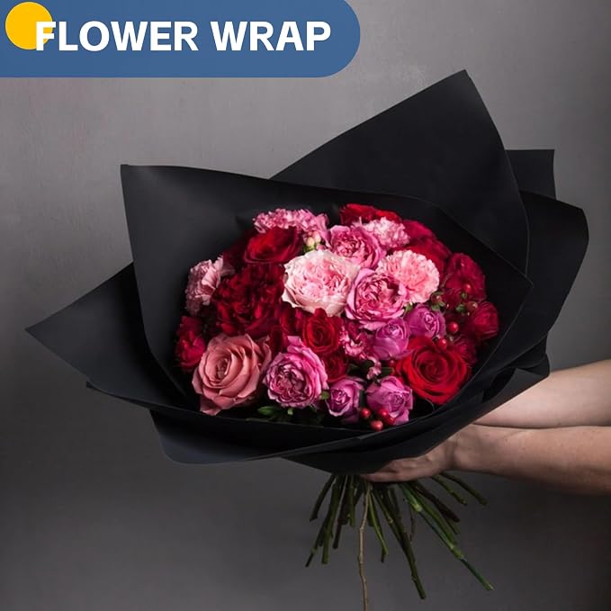 Black Wrapping Paper, Construction Paper Roll - Image 3