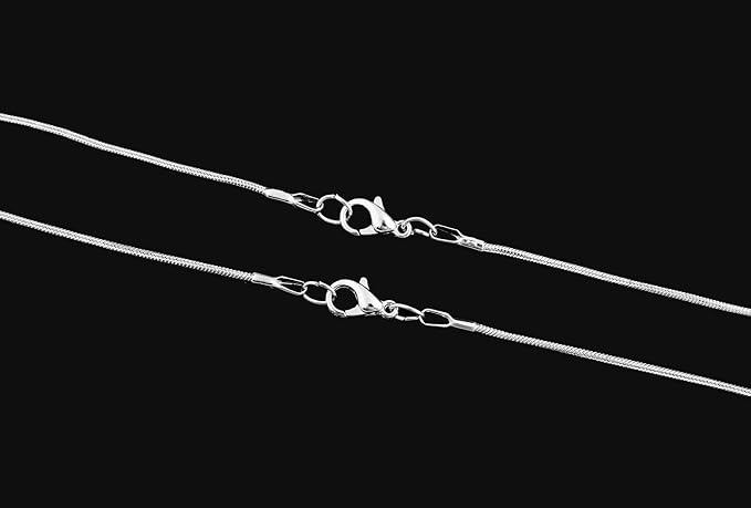 Cmidy 24pcs Chains for Jewelry Making 24 Inch 925 Sterling Silver Plated 1.2mm - Image 6