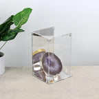 Clear Acrylic Box with Mirrored Back and Base, Removable Display Case with Lid - Image 2