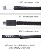 Alex Tech 25ft - 1/8 inch Cord Protector Wire Loom Tubing Cable Sleeve Split - Image 3