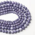 6mm 60pcs Natural Purple Angelite Stone Beads Lavender Gemstone Round Loose by NaturalStoneBeads