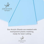 Light Baby Blue Cast Acrylic Sheets 1/8 Thick, 12x8 inch, - Image 4
