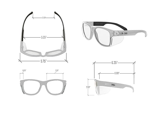 MAGID Y50 Safety Glasses for Construction | White Frame — 12-Pack, ANSI Z87.1+ - Image 7