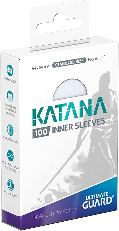 Ultimate Guard Katana Inner Card Sleeves, 100 Standard Size TCG Sleeves by UltimateGuard