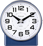 Tinload 4.3" No Ticking Analog Alarm Clock, Silent Readable by Tinload