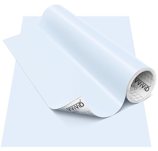VViViD DECO65 Matte Pastel Powder Blue Permanent Adhesive Craft Vinyl by VVIVIDVINYL