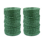 Floral Wire, 2 Rolls Rustic Paper Wrapped Metal Wire 14 Gauge 328 Feet | Bind by JFFX
