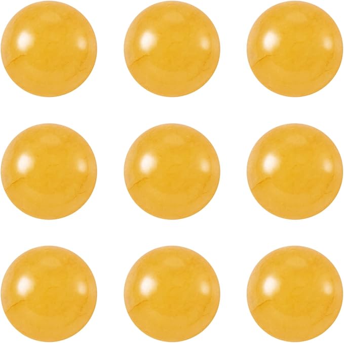 FASHEWELRY 50Pcs Natural White Jade Cabochons Flat Back Gemstone Cabochons 12mm by FASHEWELRY