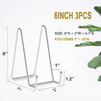Hoewina Plate Stands for Display, Plate Holder Display Stands, Metal Frame - Image 2