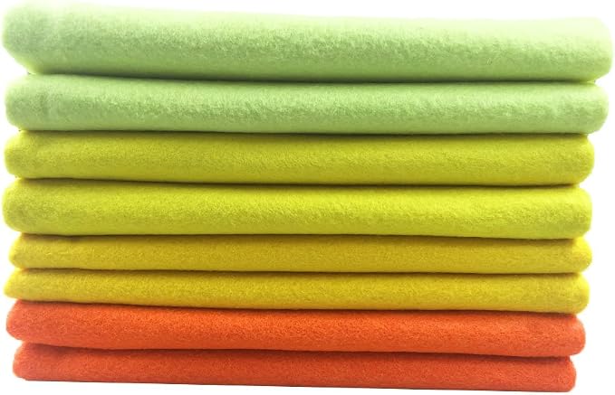 4pcs Thick 1.4mm Soft Felt Fabric Sheet Assorted Color Felt Pack DIY Craft - Image 2