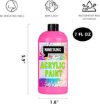 Hot Pink Acrylic Paint, 7 Fl Oz Paints - Image 2
