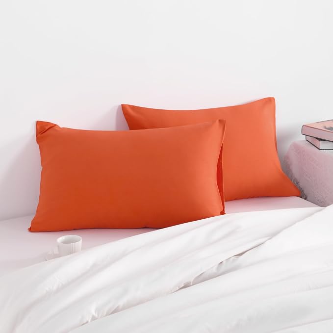 NTBAY Queen Pillow Cases Set of 2, 2 Pack Brushed Microfiber 20x30 Pillow Cases - Image 2