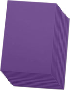 Purple Eva Foam Sheets, 2mm Thick, 6 x 9 Inch, Handicraft Foam Paper by Ader+Products