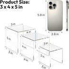 NIUBEE 2 Set Acrylic Risers Display - Image 2