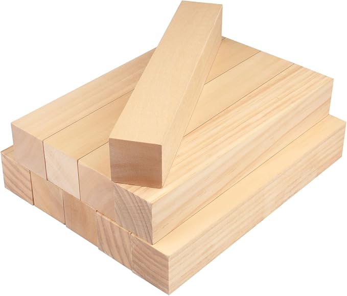 10 Pack Basswood Carving Blocks, Soft and Smooth, Easy Whittling and Carving - Image 4
