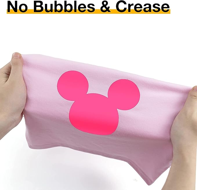 HTVRONT Heat Transfer Vinyl Neon Pink HTV Rolls, Heat Transfer Vinyl - Image 4