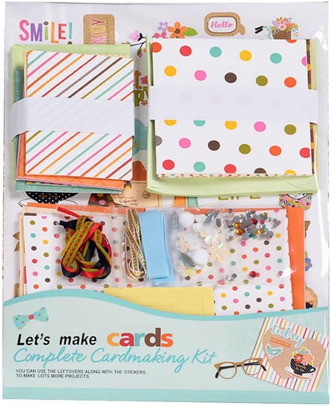 Huralona Handmade DIY Greeting Card Kits includes 16 Blank Cards 16 Colorful by Huralona