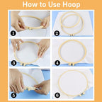 Punch Needle Kits for Beginners Red Mushroom 20x20cm | Easy for Beginners - Image 4