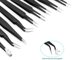 Tweezers Precision Set, Easily Life 10pcs ESD Tweezers Set, Anti Static - Image 3