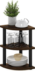Furinno Turn-N-Tube Kitchen Countertop Organizer, 3-Tier Corner Countertop by Furinno-FitsYourSpaceFitsYourBudget