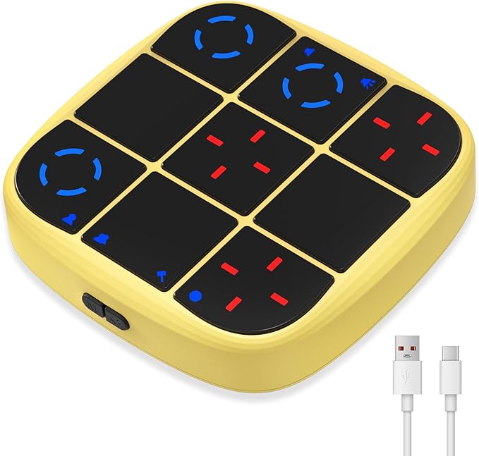 KOQQQ Rechargeable Tic-Tac-Toe Bolt Game, Upgraded 4-in-1 Handheld Puzzle by KOQQQ-TicTacToeBoltGame