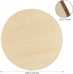 SHEUTSAN 8 PCS 10 Inch Round Basswood Circles, 1/4 Inch Thick Unfinished Wood - Image 2
