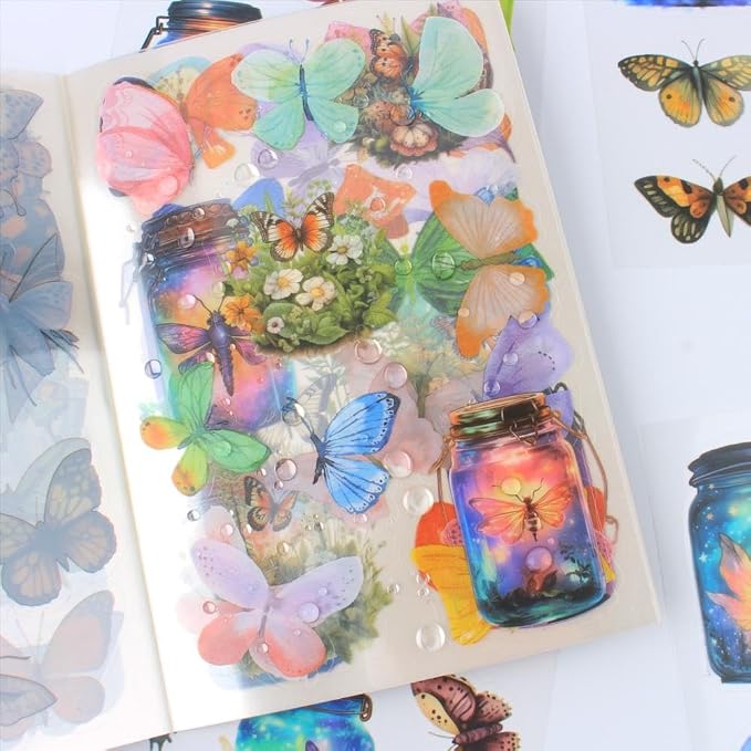 Transparent Butterflies Fairy Sticker Book - Image 6