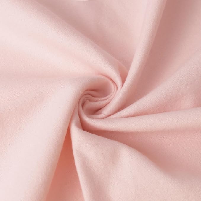 59”W Cotton Flannel Fabric, Super Soft 150GSM, Medium Weight Solid Arts & by Unknown