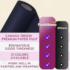 PerkHomy Navy Blue Kraft Paper Roll 17.5" x 960" - Image 3