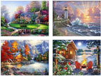 4 Pack Stamped Cross Stitch Kits by DIYHomeDecor