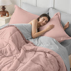 JOLLYVOGUE Queen Comforter Set, Ultra-Soft Bed in a Bag Queen Size 7 Pieces - Image 6