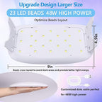 KISREL 400g UV Resin with Light, UV Headlamp 22 Beads 36W, Larger Size Light - Image 3