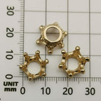 iloveDIYbeads 60pcs Mixed Antique Silver Bronze Gold 3D King Crown Loose Spacer - Image 8