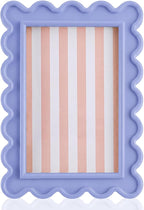 AceOrbit 4x6 Inches Light Purple Flower Wavy Scalloped Picture Frame Cute Wavy by Unknown