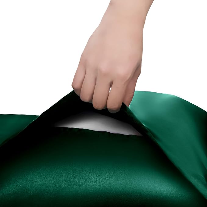 Homiest Ruffle Satin Body Pillow Cover, Silky Satin Body Pillowcase - Image 6