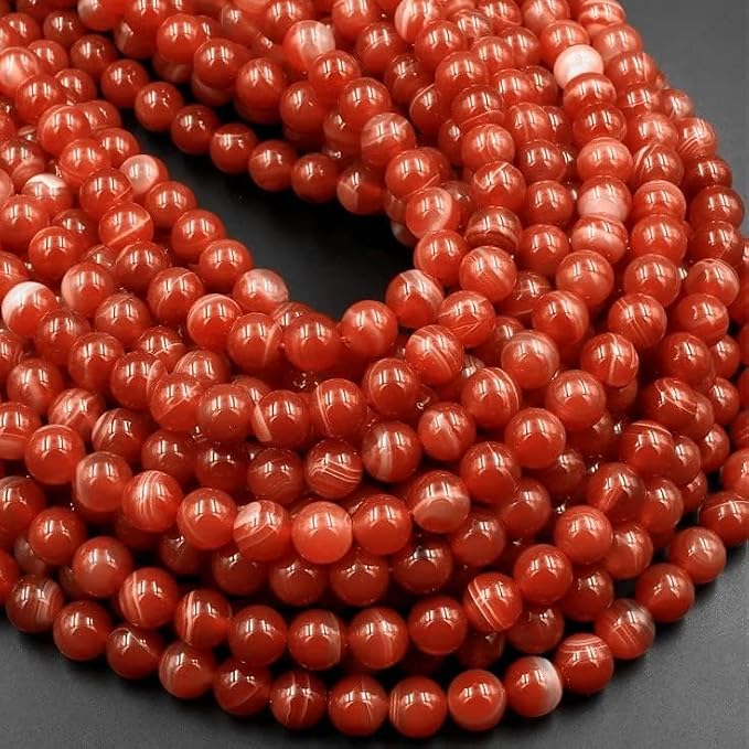 Zenkeeper 108 Pcs Carnelian Beads - Image 2