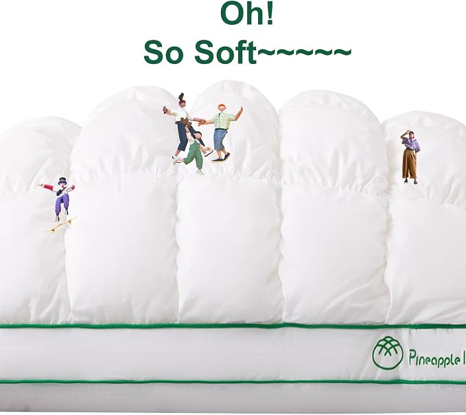 YOUR MOON Fluffy Support Bed Pillow King Size, Super Soft Premium - Image 2