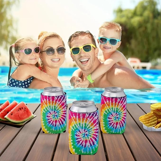 Fun Express Tie-Dye Premium Can Coolers - Image 4
