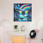 Landscape Diamond Art Kits for Adults, Full Drill Waterfall Diamond Painting - Image 6