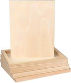 FSWCCK 5 Pack 9 x 12 inch Wood Panel Boards, Unfinished Wood Canvas Panels by FSWCCK