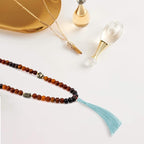 VAPKER 100 Pieces Ice Blue Silky Handmade Soft Tassels 13cm/5-Inch - Image 5