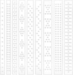 BENECREAT 9Pcs Acrylic Leather Punch Tool, 3 Widths Crystal and Rivet Spacing by BENECREAT