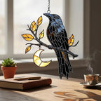Raven Moon Acrylic Suncatcher - Image 2