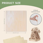 36 Pack Basswood Sheets Board 1/8 Inch Unfinished Wood, 3mm Plywood - Image 3