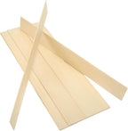 MECCANIXITY 10Pcs Wood Strips Slats, 1/8" x 2" x 16" Thin Wood Sticks Flat by MECCANIXITY