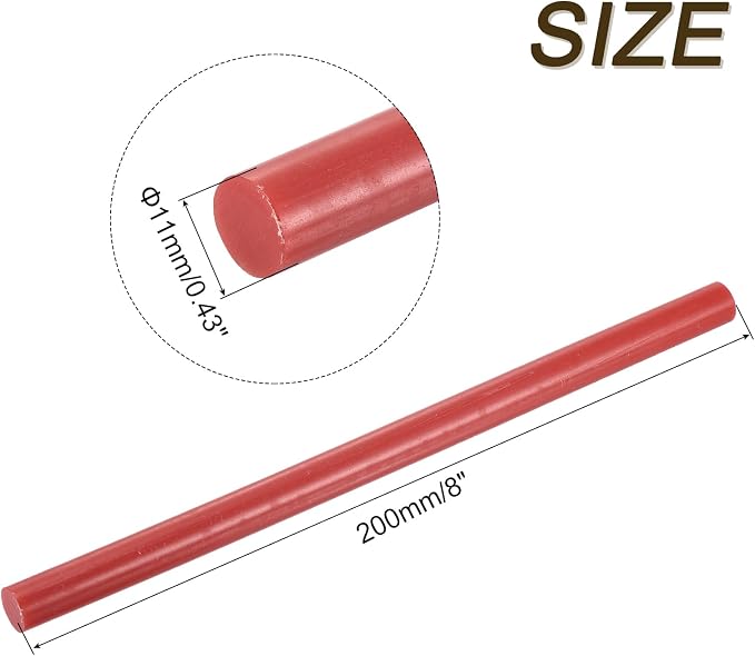 uxcell 30pcs 11mm x 200mm Full Size Hot Glue Gun Sticks 8-inch x 0.43-inch High - Image 2