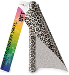 HTVRONT Heat Transfer Vinyl Roll, 12in x 8ft Leopard HTV | Light Leopard Iron by HTVRONT